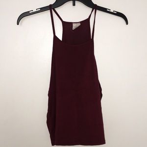 Burgundy Full Tilt Essentials Halter Top!!!